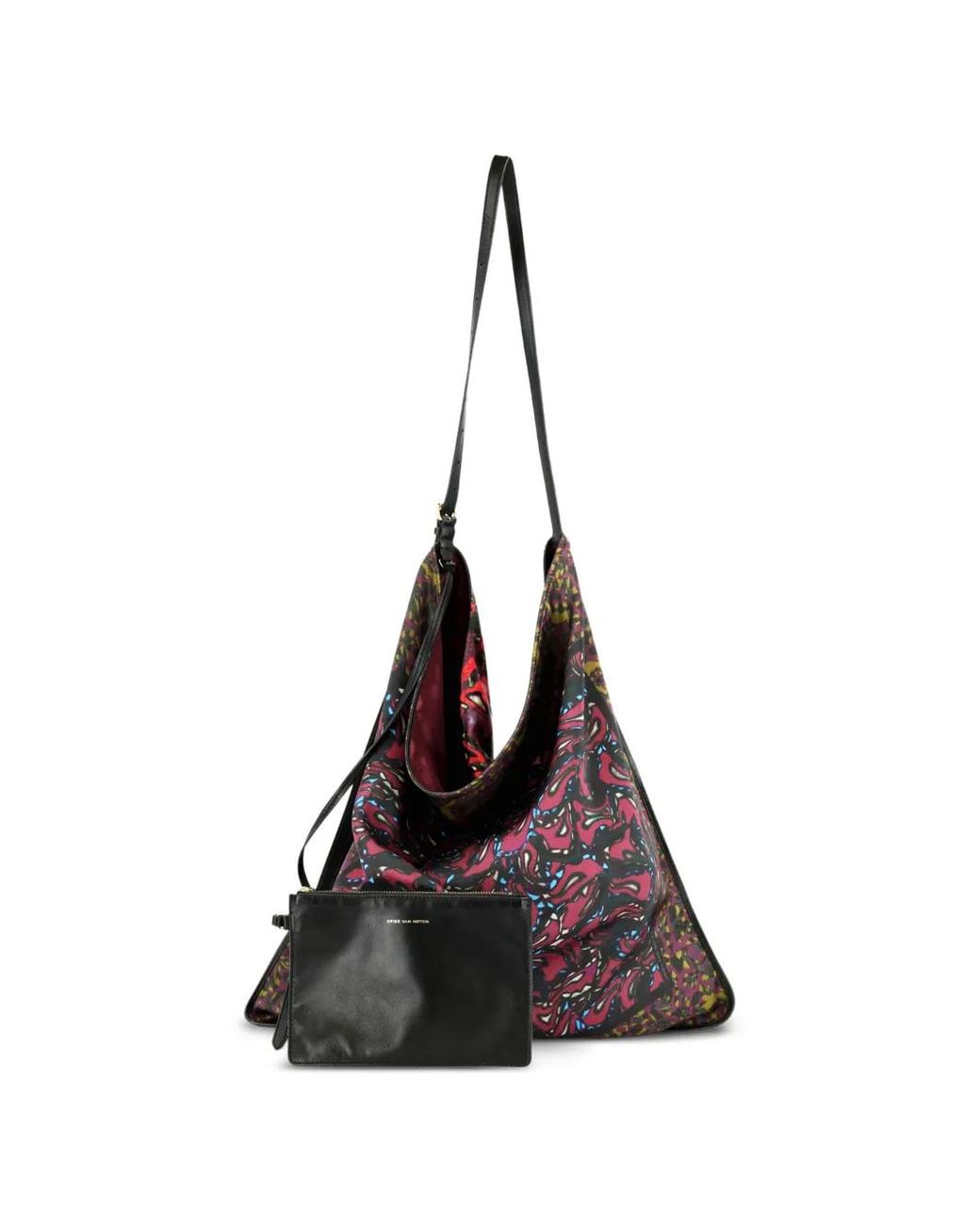 Dries Van Noten Purple Oversized Scarf Bag