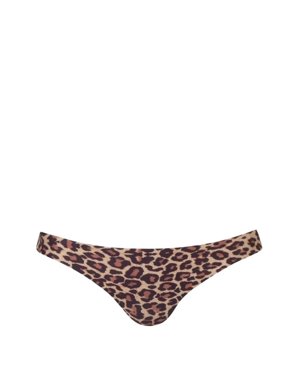 JUAN DE DIOS Pink Guava Jaguar-Print Bikini Bottoms