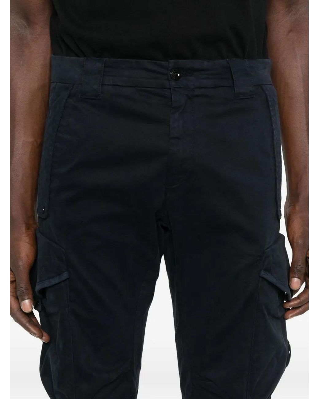 C P Company Blue Cp Company Cargo-Pocket Trousers for men