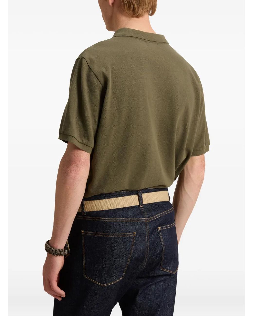 Woolrich Green Cotton Polo Shirt for men