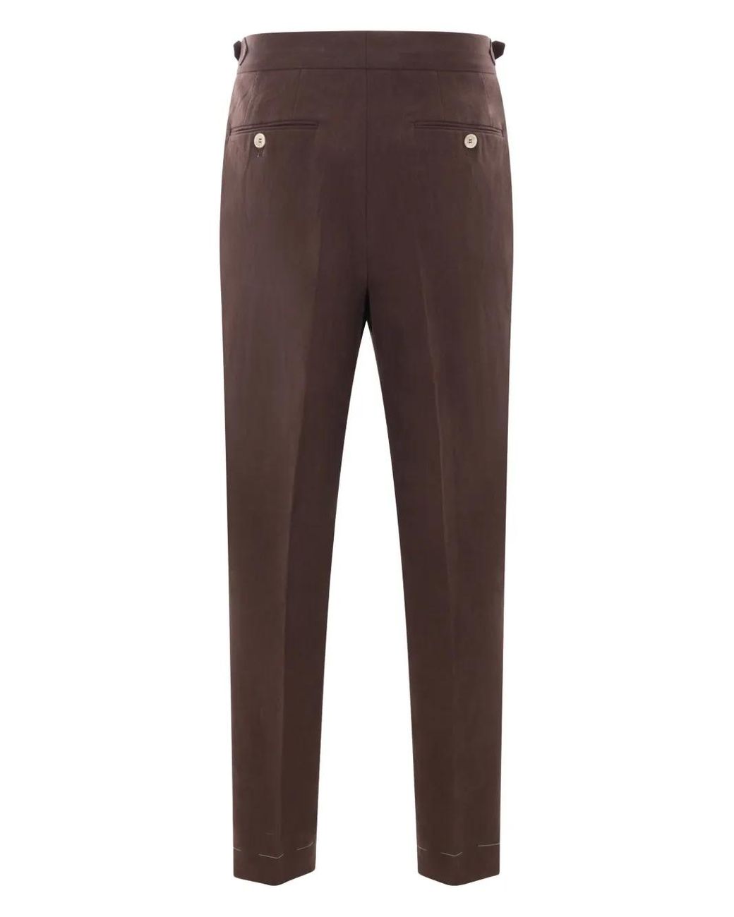 Brunello Cucinelli Brown Linen Suit for men