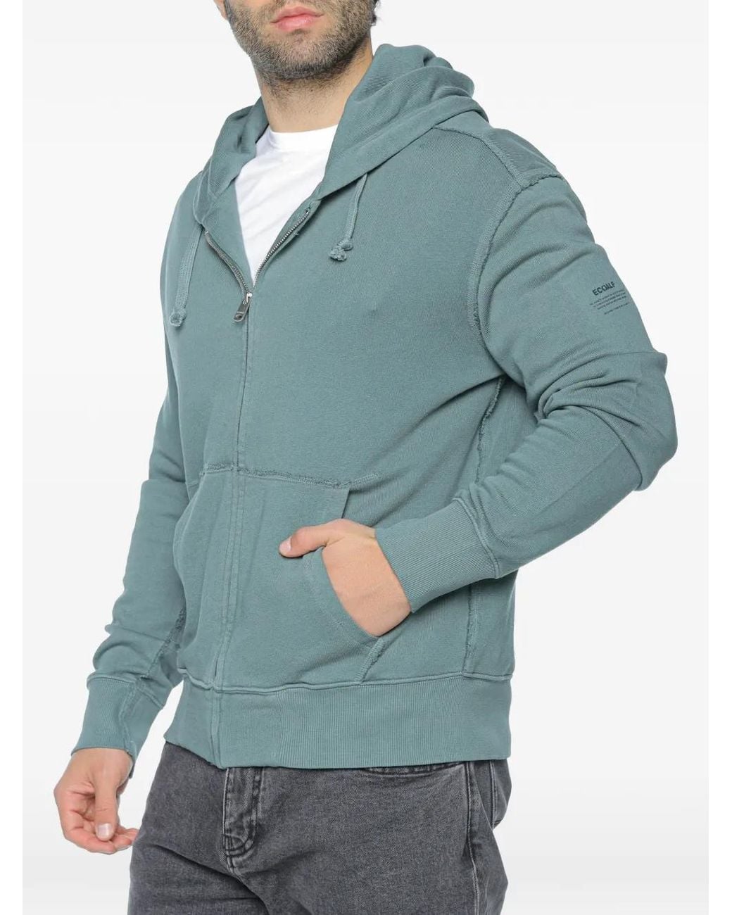 Ecoalf Blue Rena Zip-Up Hoodie for men