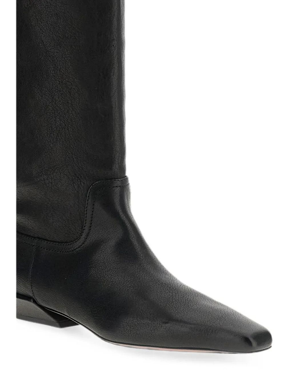 Paris Texas Black Bettina Knee-High Leather Boots