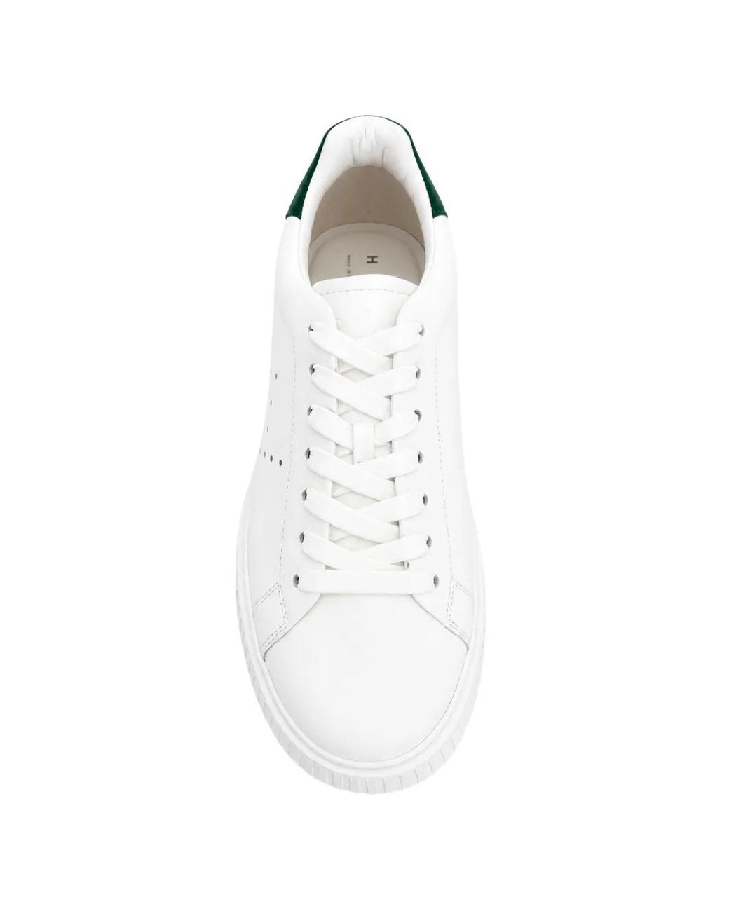 Hogan White Perforated-Logo Sneakers for men