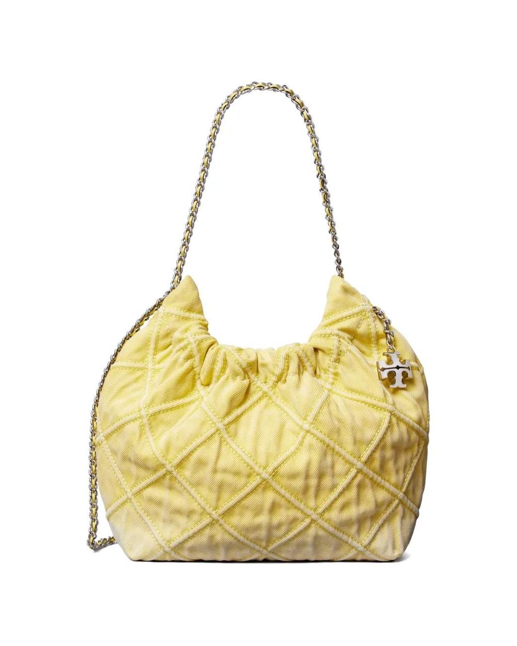 Tory Burch Fleming Soft Mini-Tas in het Metallic