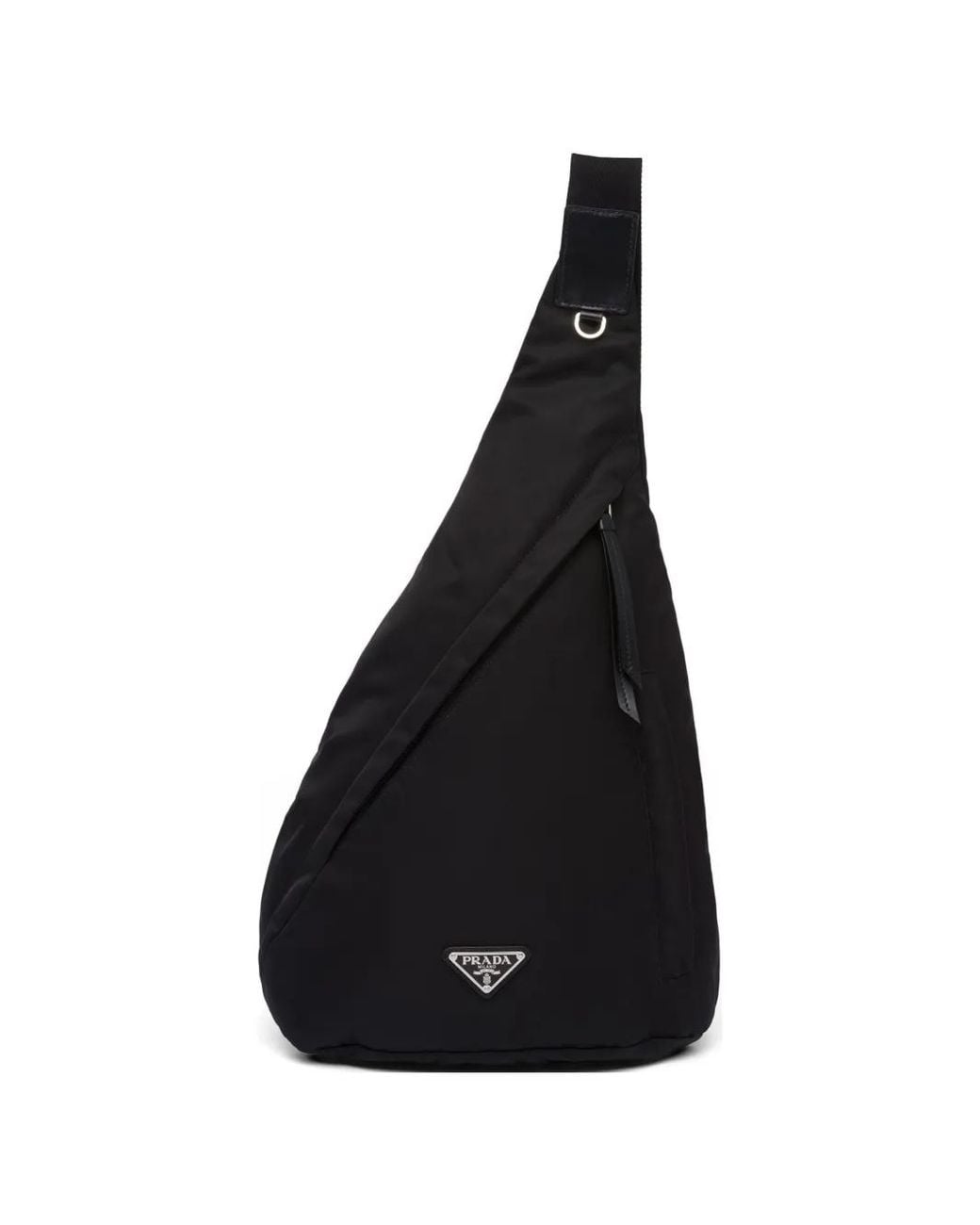 Prada Black Re-nylon Leather Backpack - Men's - Leather/recycled Nylon for men