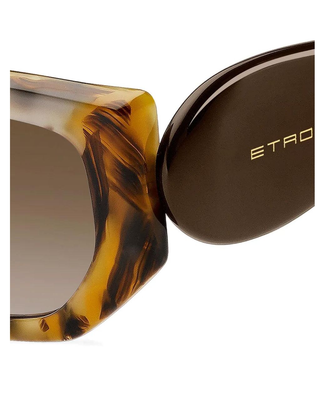 Etro Brown Paisley Sunglasses