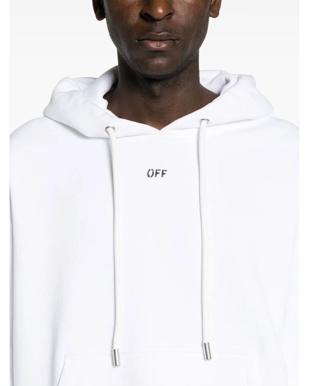 Off-White c/o Virgil Abloh White Logo-print Cotton Sweatshirt for men