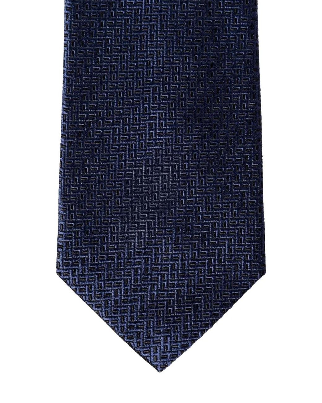 Hackett Blue Cravate En Soie À Motif Monogrammé H for men
