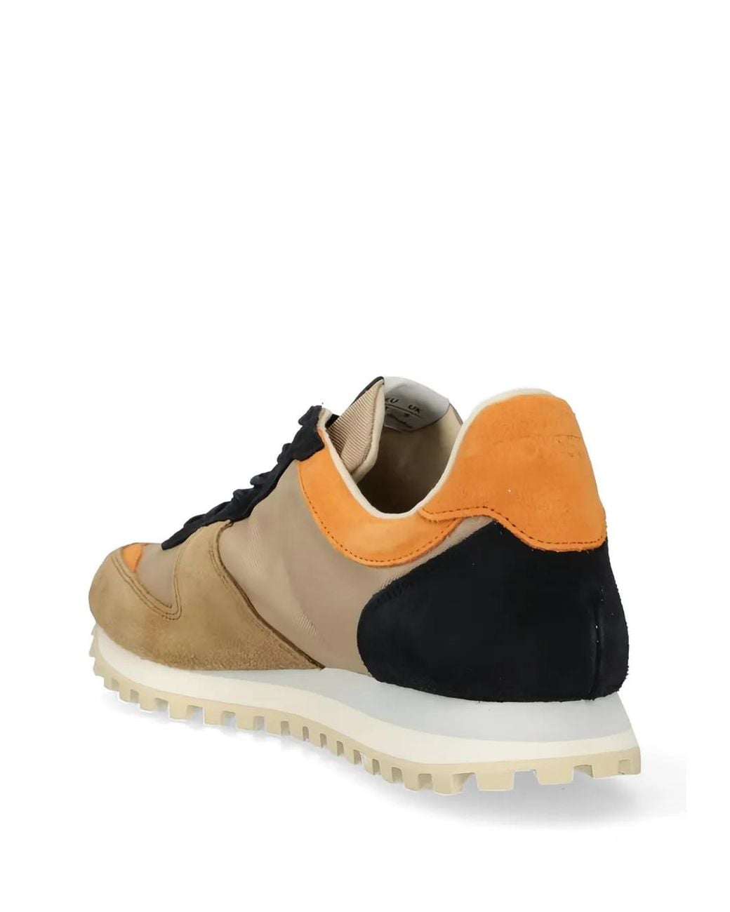 Novesta White Lace-Up Panelled Sneakers for men