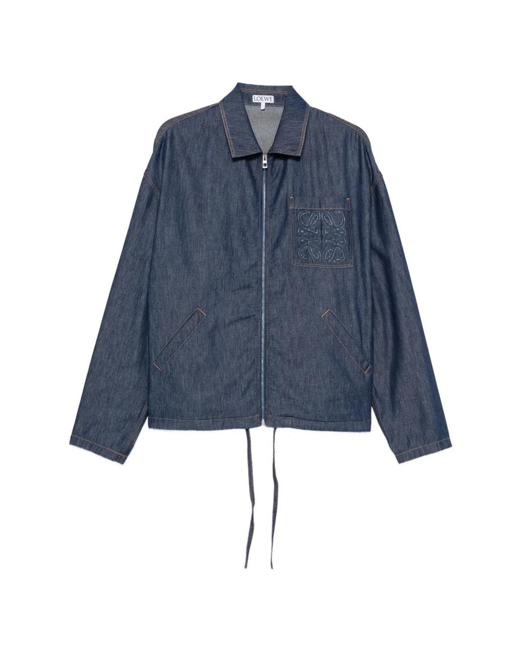 Loewe Blue Denim Zipped Jacket for men