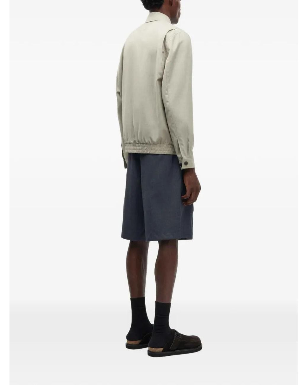 Samsøe & Samsøe Gray Sabeck Zip-Up Jacket for men