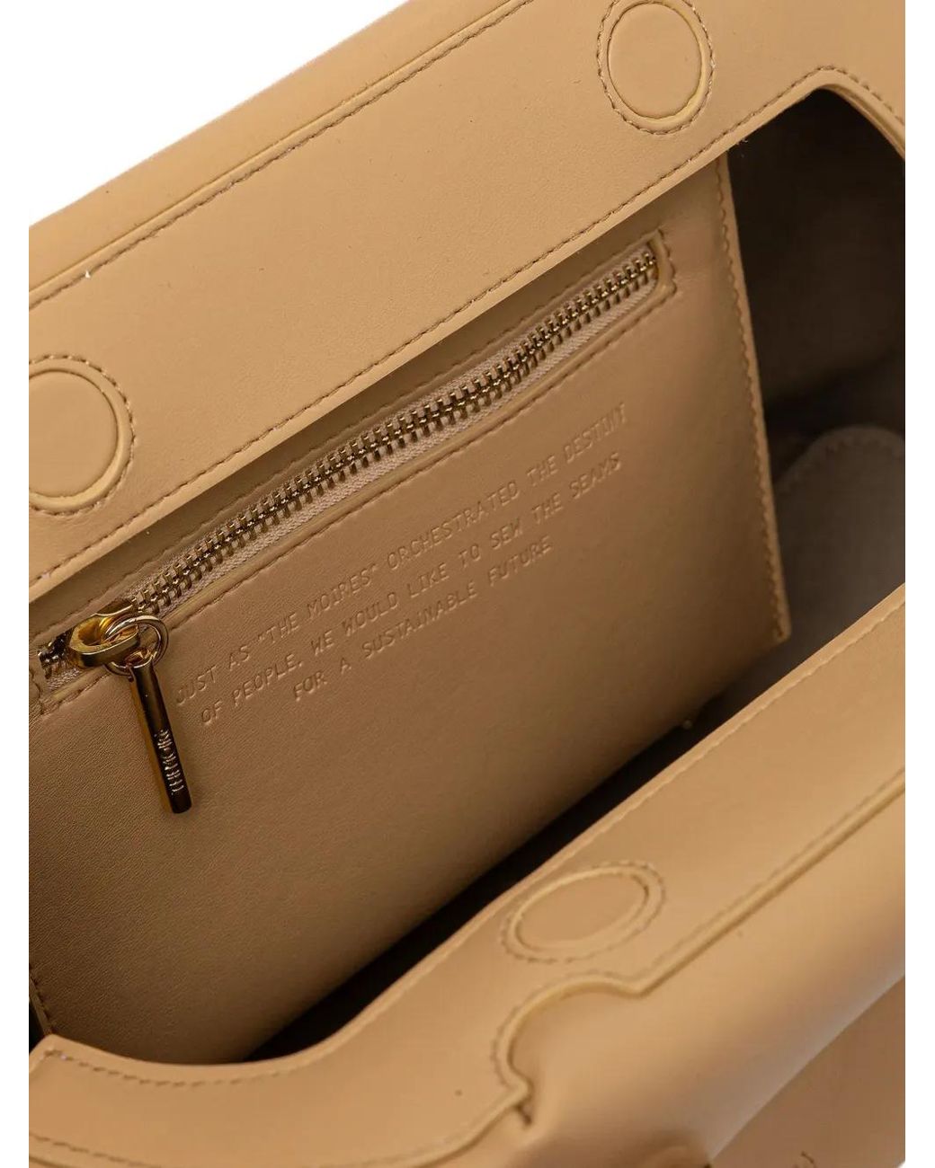THEMOIRÈ Natural Talia Top-Handle Tote Bag