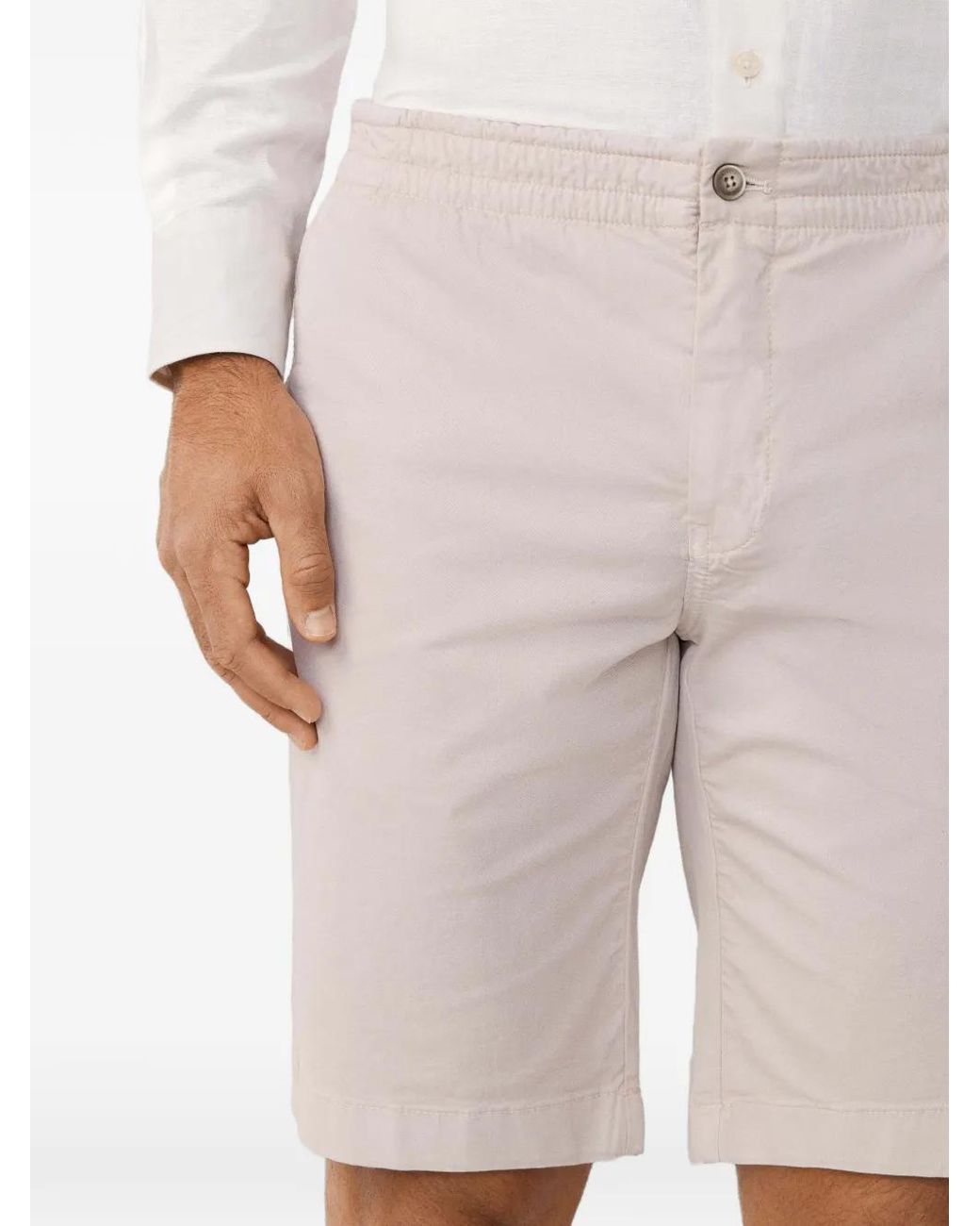 Hackett Natural Elasticated-Waistband Chino Shorts for men