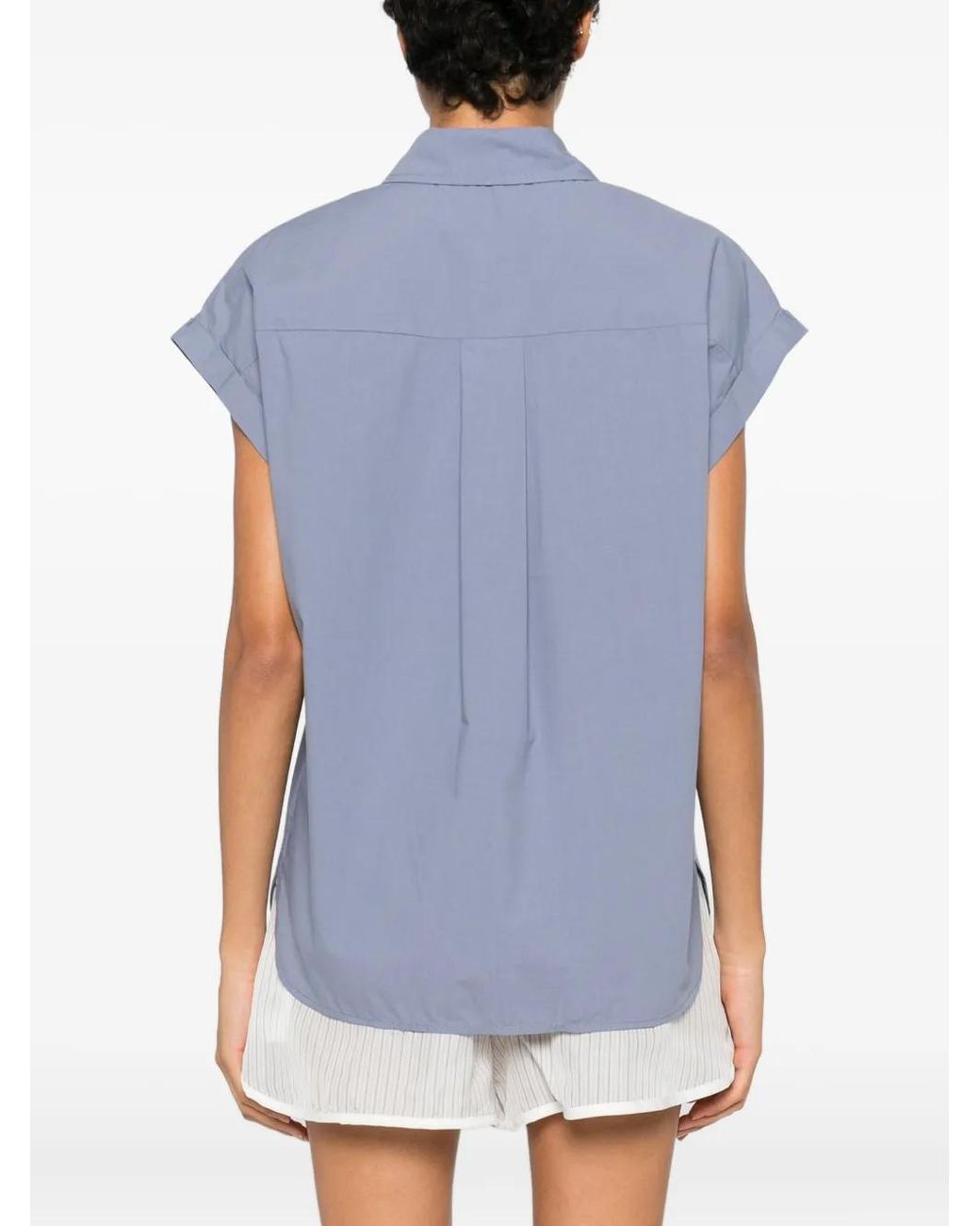 Matteau Blue Sleeveless Top