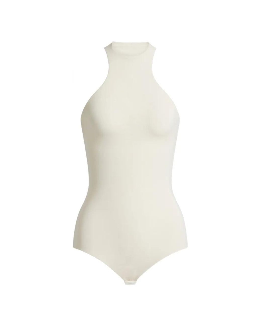 Alberta Ferretti White Minima Racer-Back Bodysuit