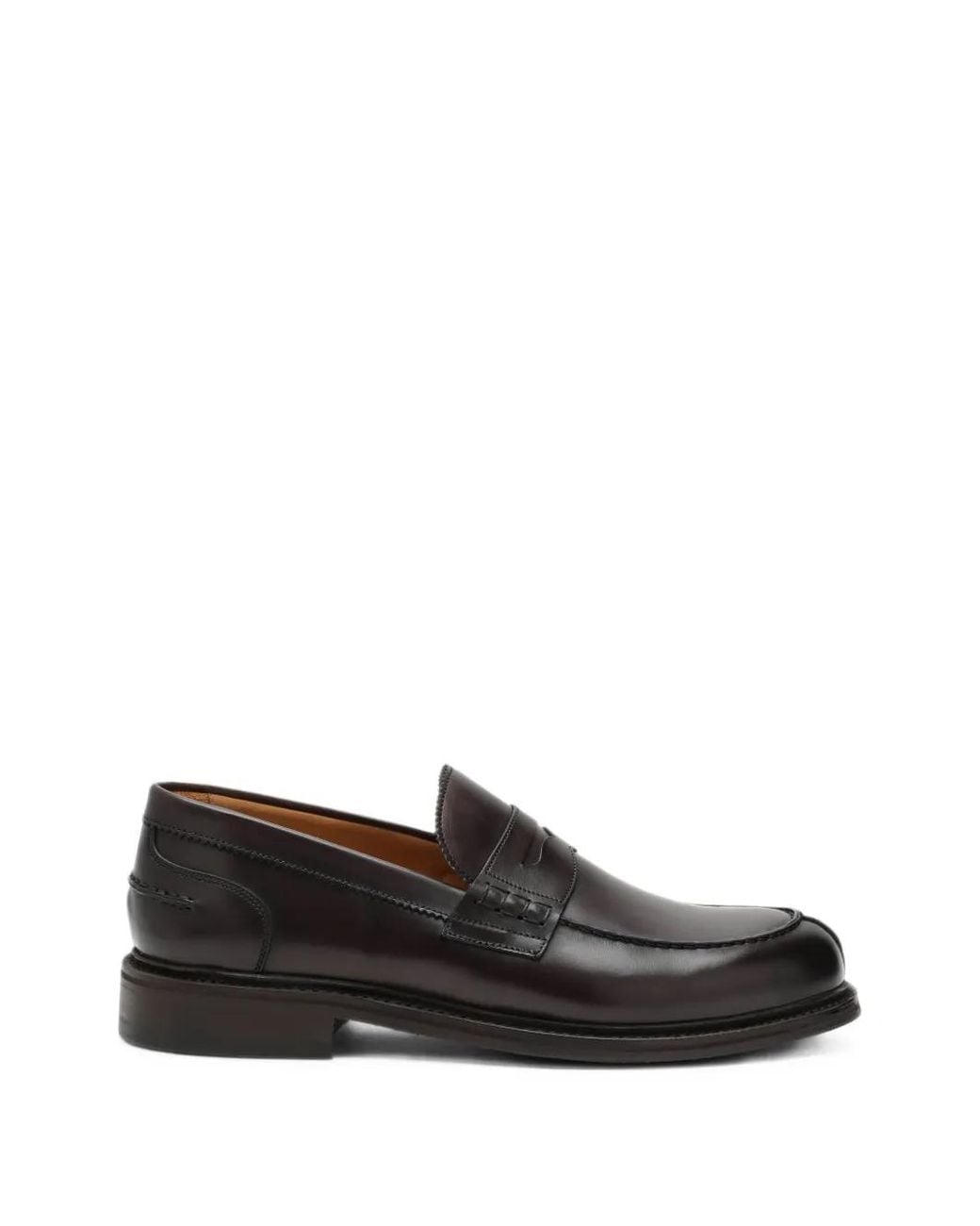 Berwick Shoes Black Calf-Leather Loafers for men