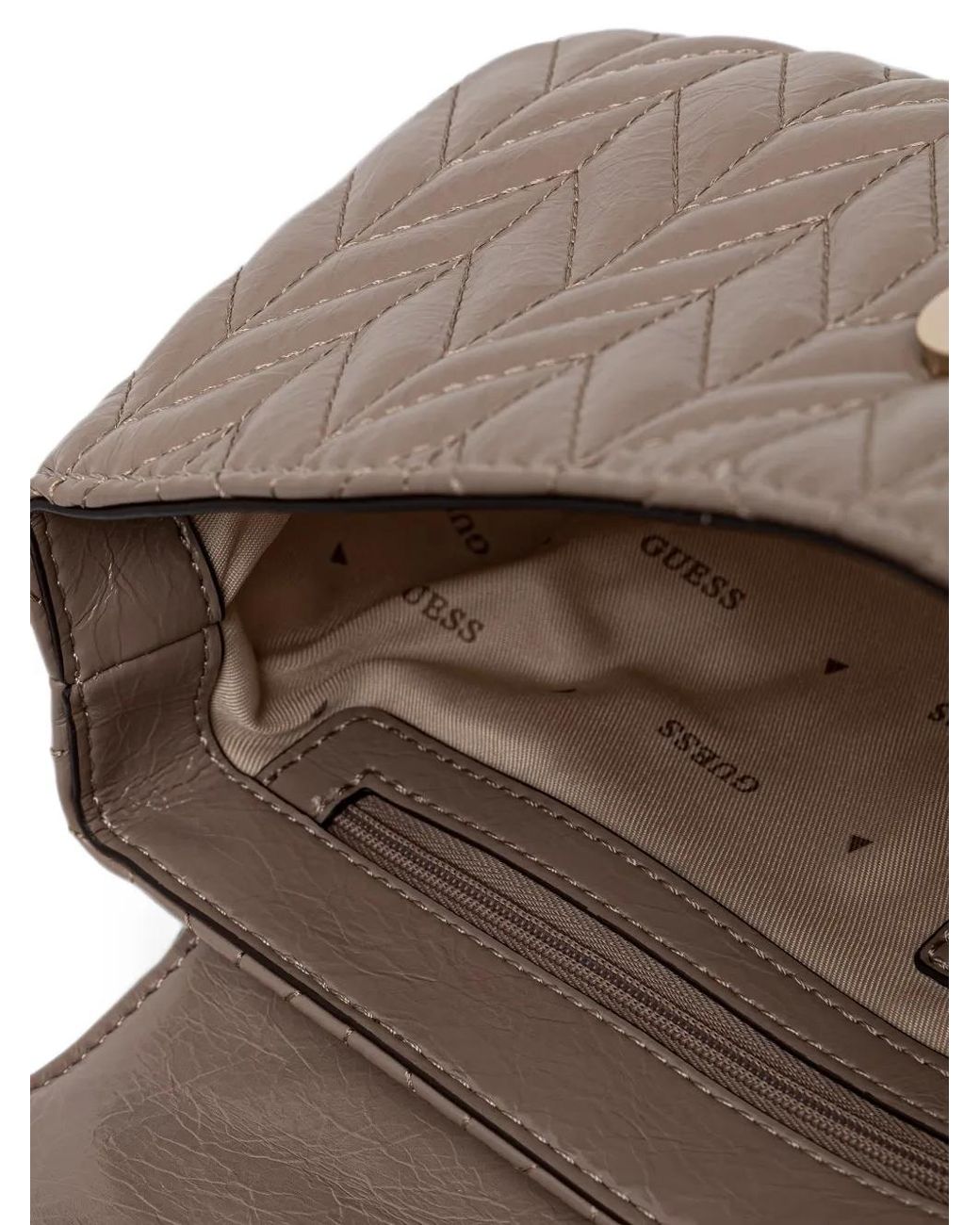Guess Gray Cheryl Quilted Bag