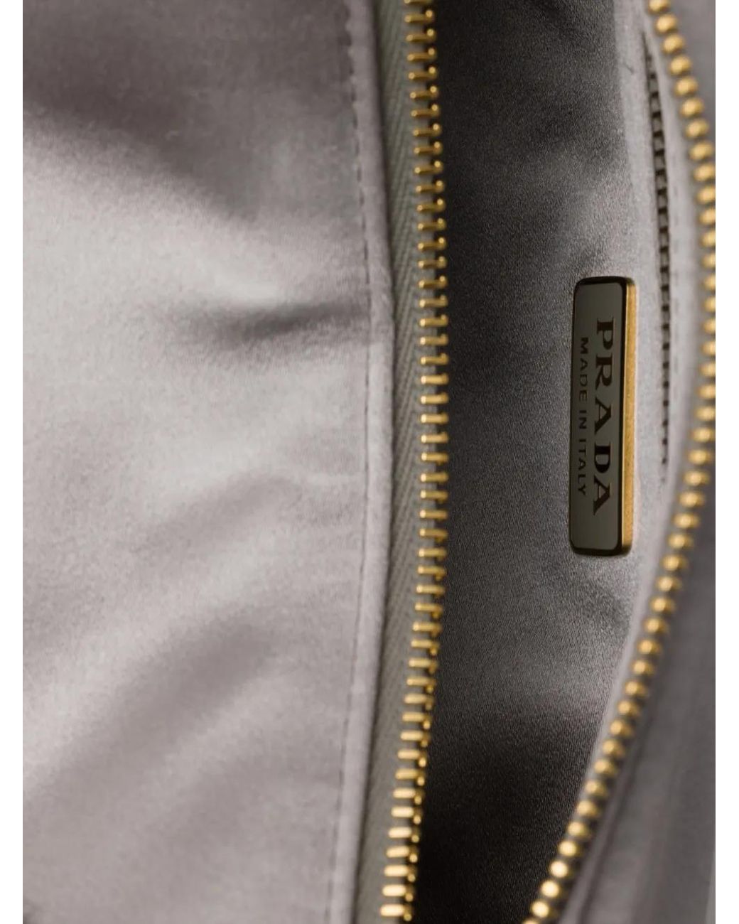 Prada Gray Satin Mini-Bag