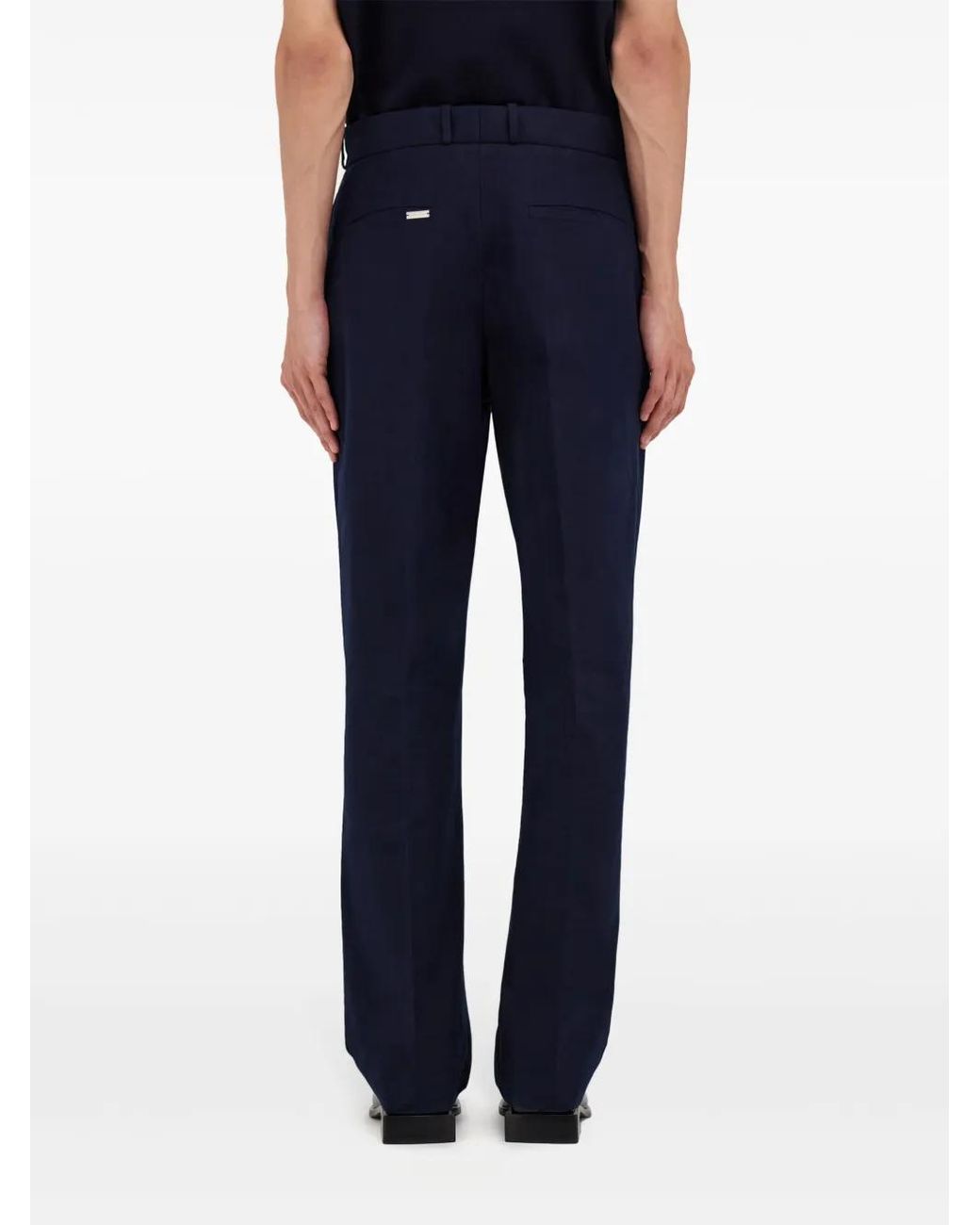 Ferragamo Blue Organic Cotton Trousers for men