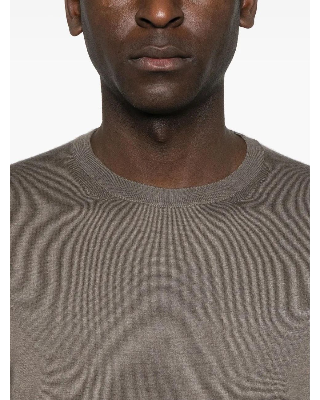 Jersey De Punto Fino Fedeli de hombre de color Brown