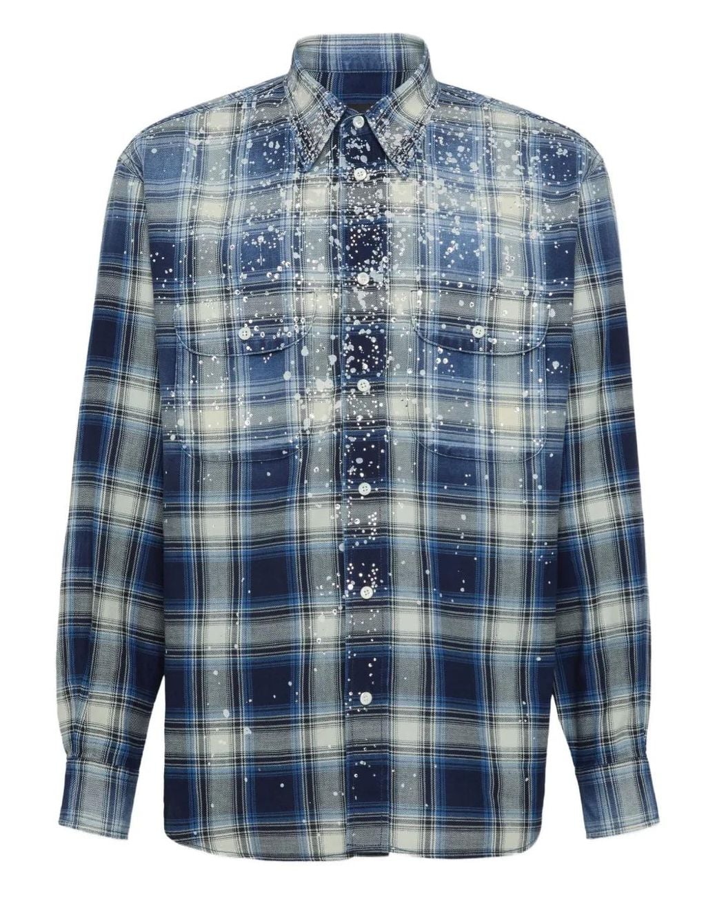 DSquared² Blue Vintage Shirt for men