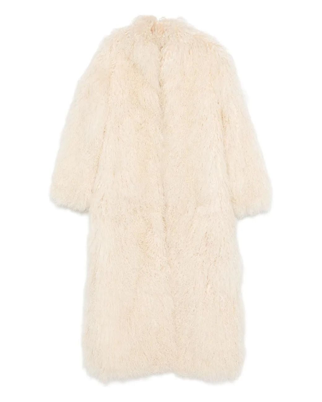 DUCIE Natural Faye Shearling Coat
