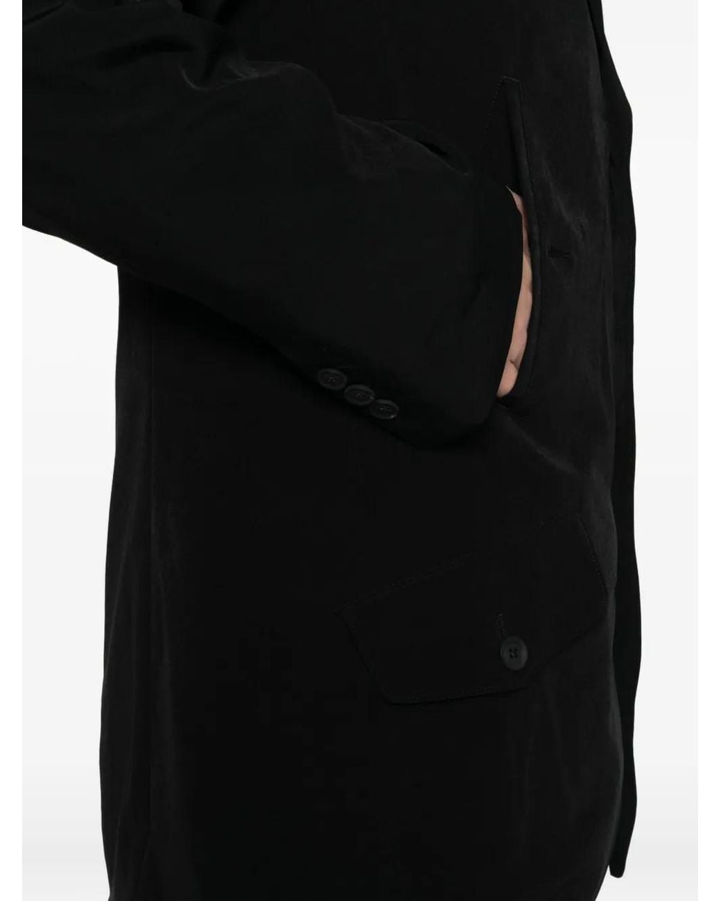 Yohji Yamamoto Black Ta Tuxedo Blazer for men