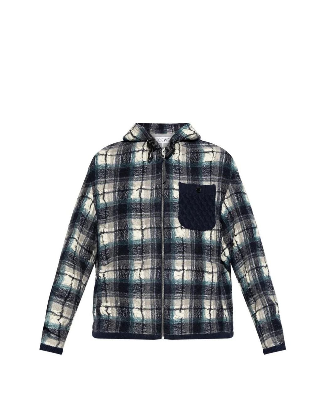 Loewe Blue Hooded Jacket for men