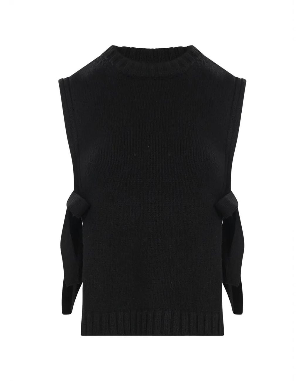 Chaleco Uzel Con Lazo Lateral Soeur de color Black