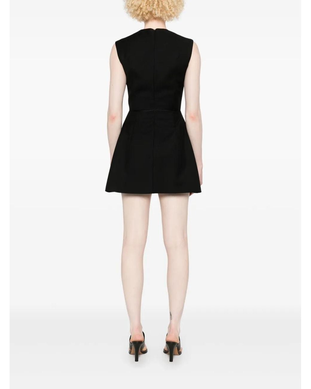 Ioana Ciolacu Black Ausgestelltes Minikleid