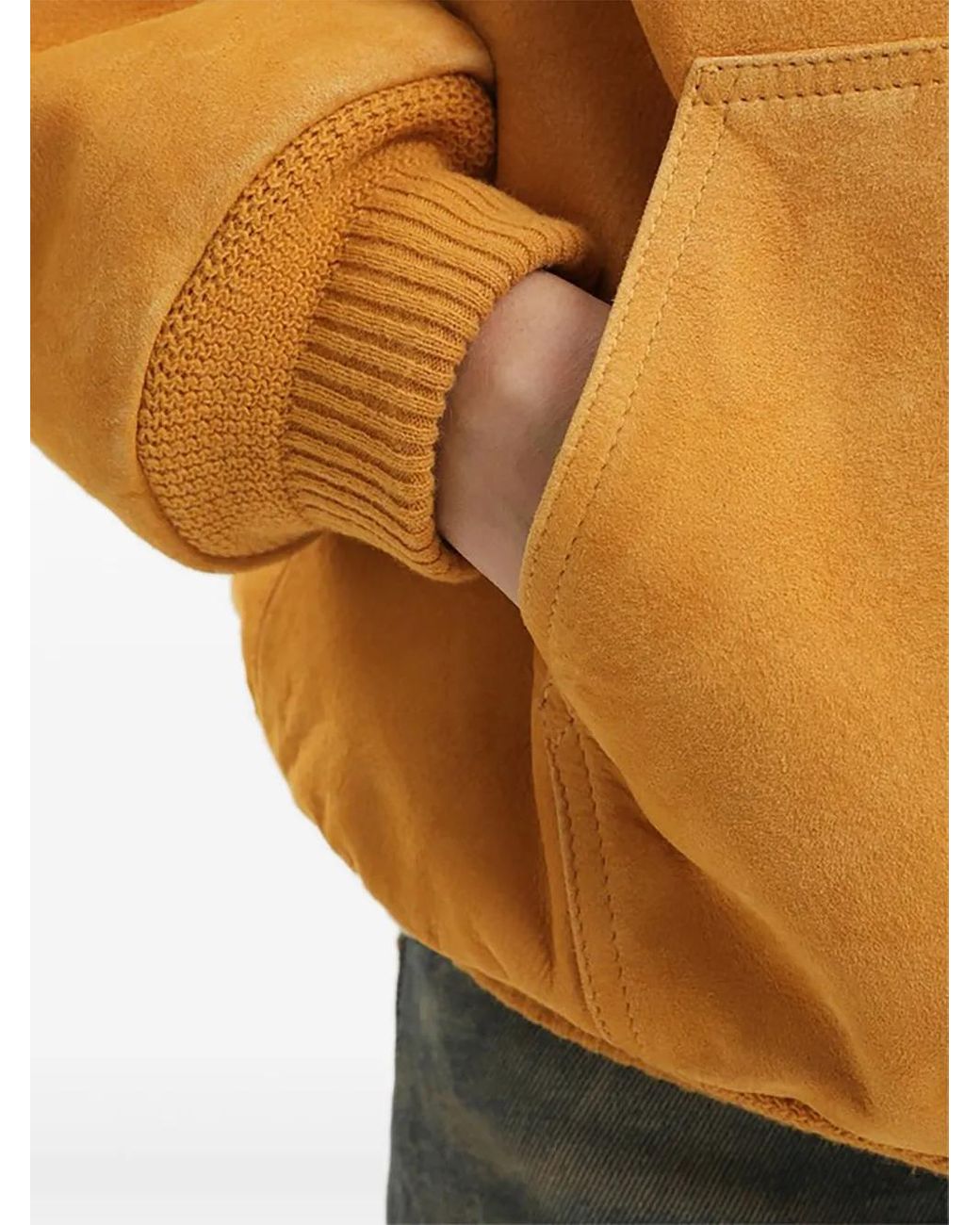 1989 STUDIO Yellow Hooded Zip-Up Jacket