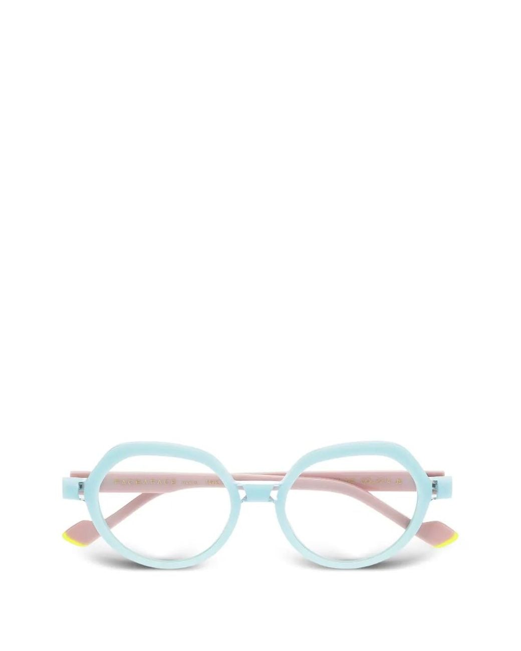 Face A Face White Phoebe 1 Geometric-Frame Glasses