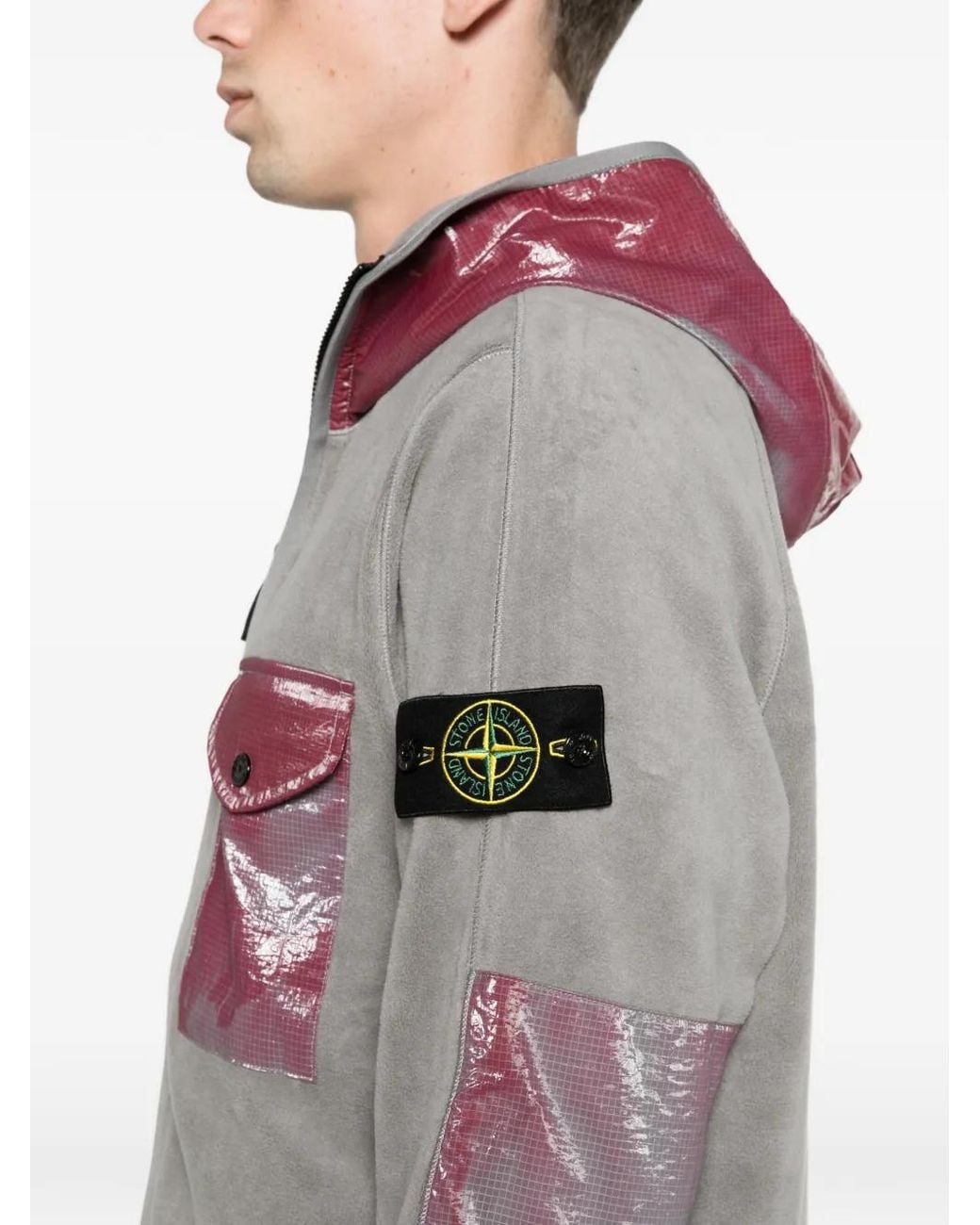 Stone Island Brown 3-Phase Reactive Hoodie for men