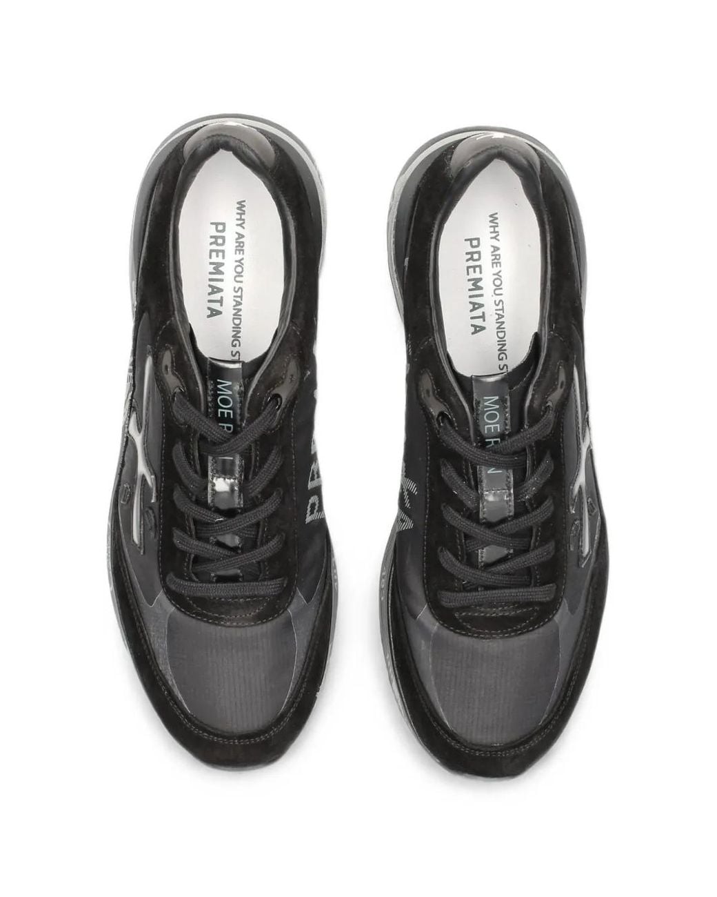 Premiata Black Moerun 6445 Sneakers for men