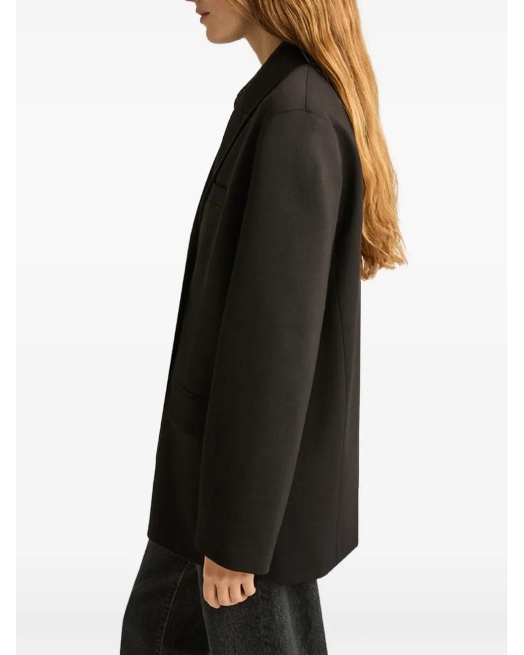 Momoní Black Lipina Double-Breasted Blazer