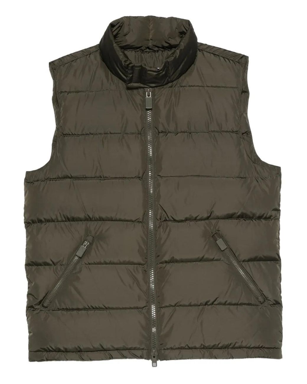 Chaleco Acolchado Con Cremallera Aspesi de hombre de color Green