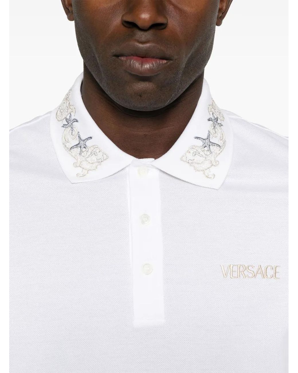 Versace White T-Shirts And Polos for men