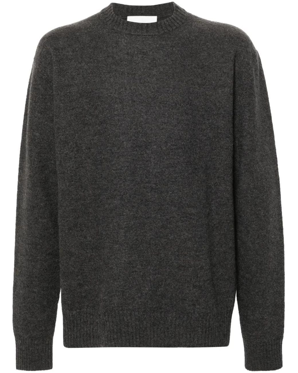 Jil Sander Gray Crew-Neck Wool Jumper for men