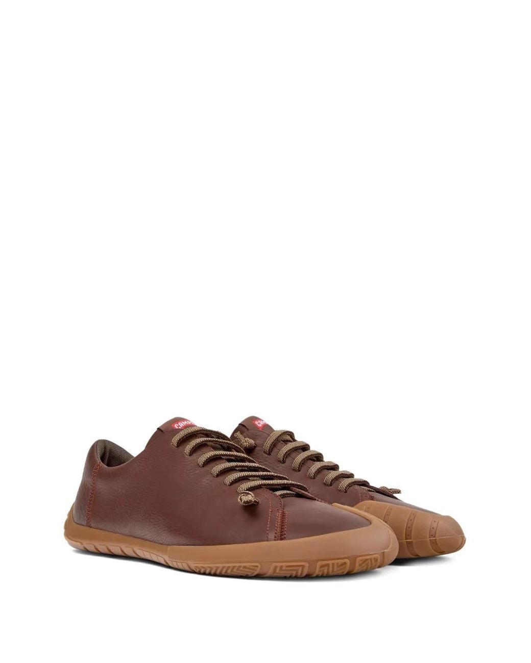 Camper Brown Peu Path+ Leather Sneakers for men