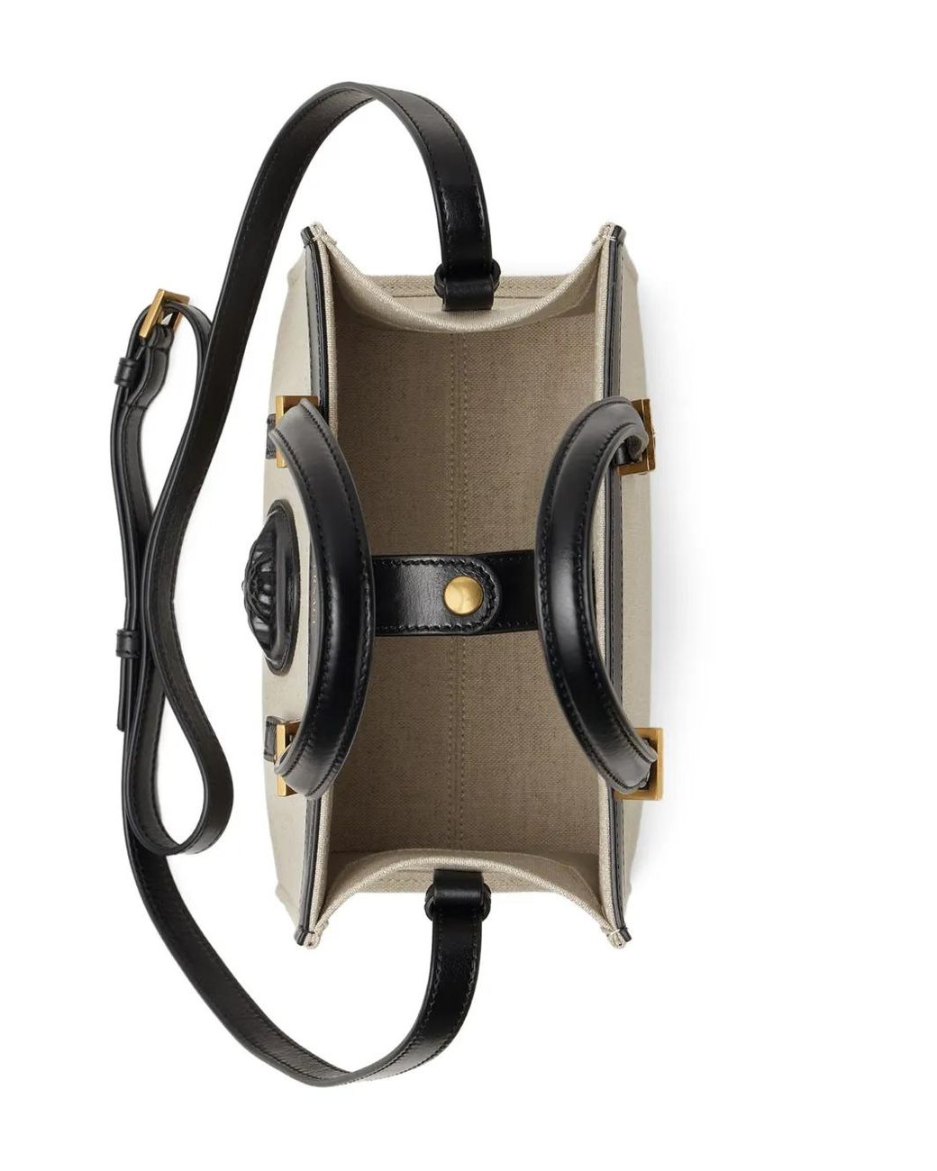 Borsa Tote Rivière Mini di Versace in White