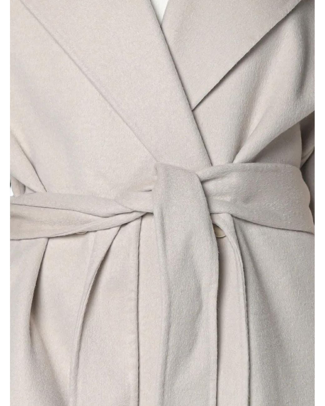 Drykorn Gray Bubdy Belted Wrap Coat