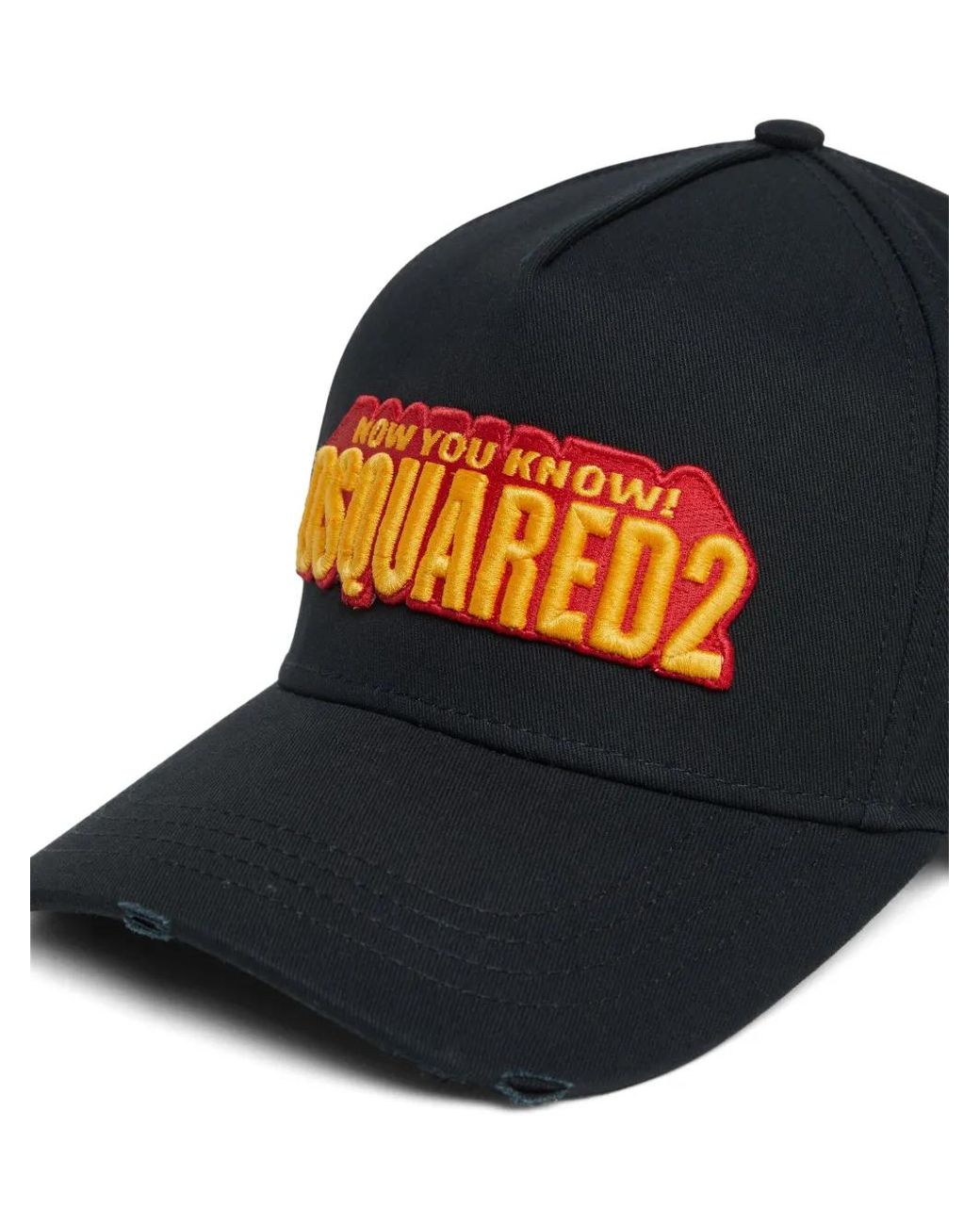 DSquared² Black Baseball Cap for men