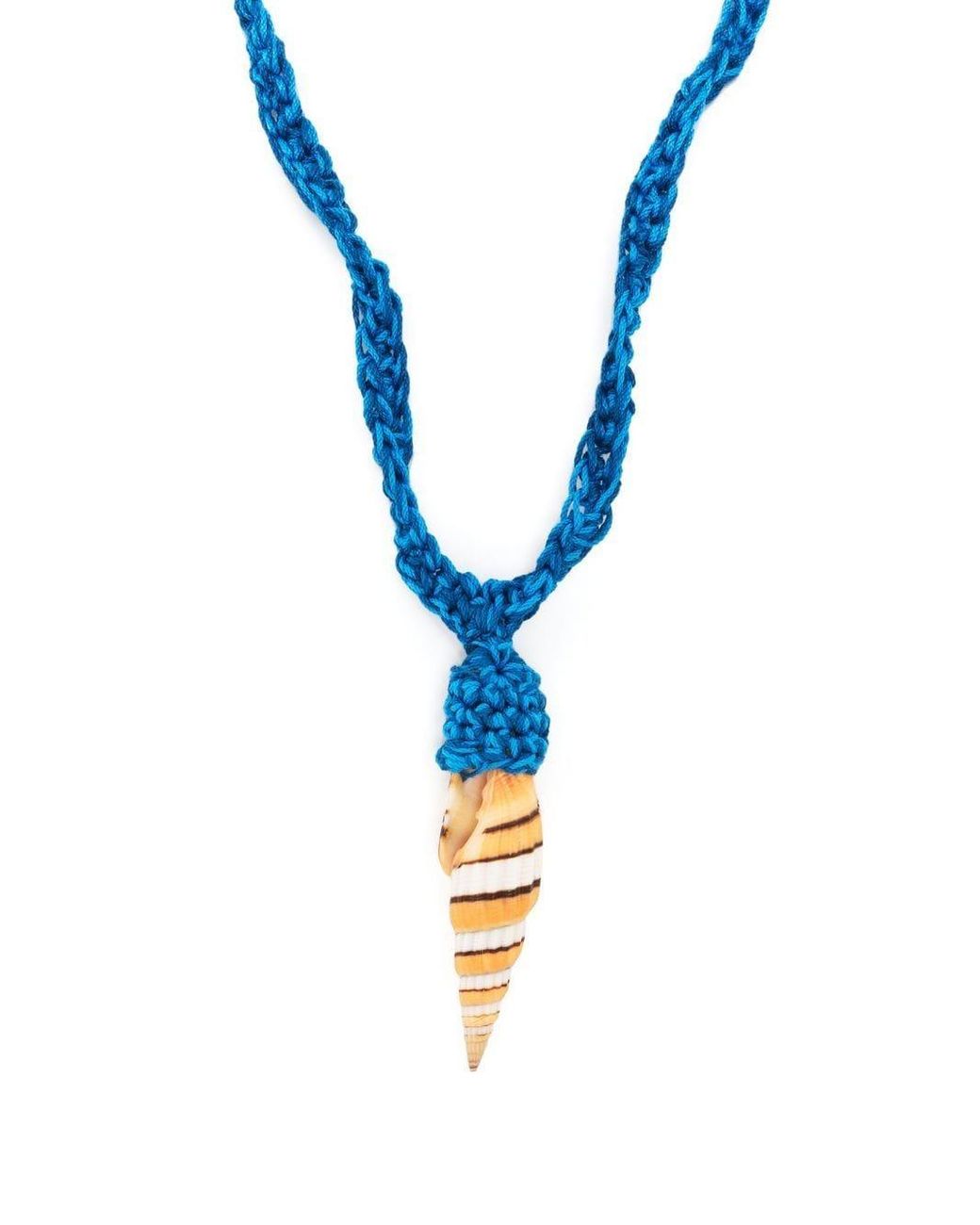 Alanui Mitra Shell pendant Necklace in Blue for Men Lyst Australia