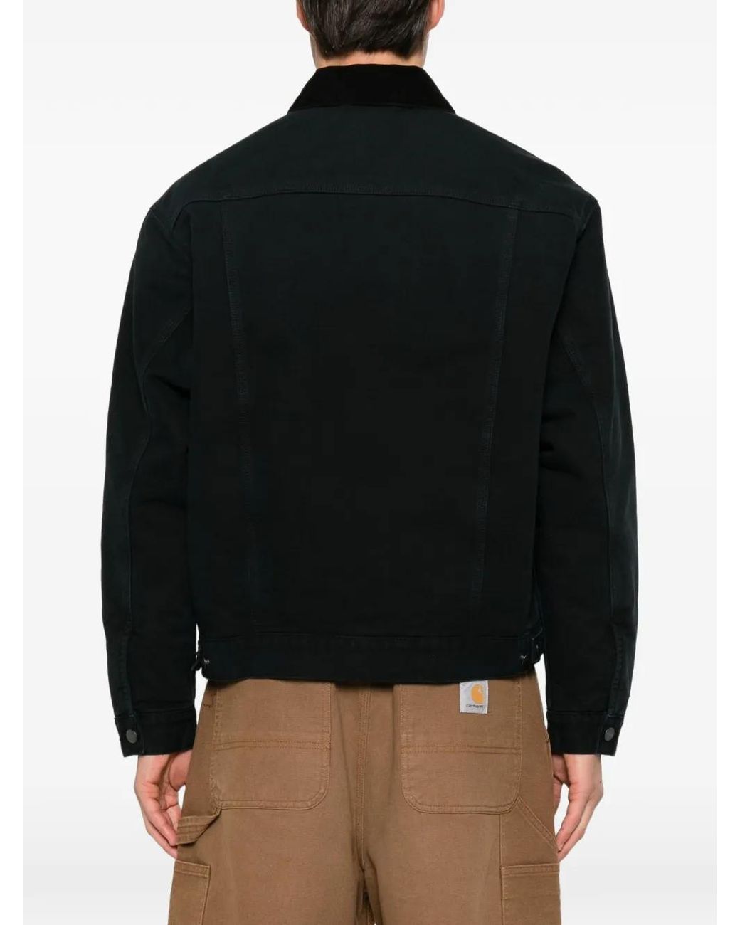 Carhartt Black Stone Canvas Og Trucker Jacket for men