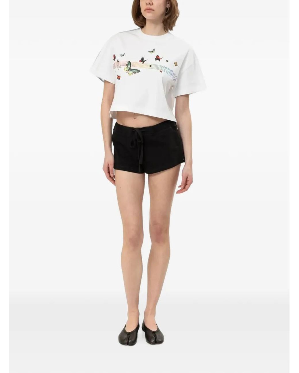 Entire studios Black Drawstring Mini Shorts