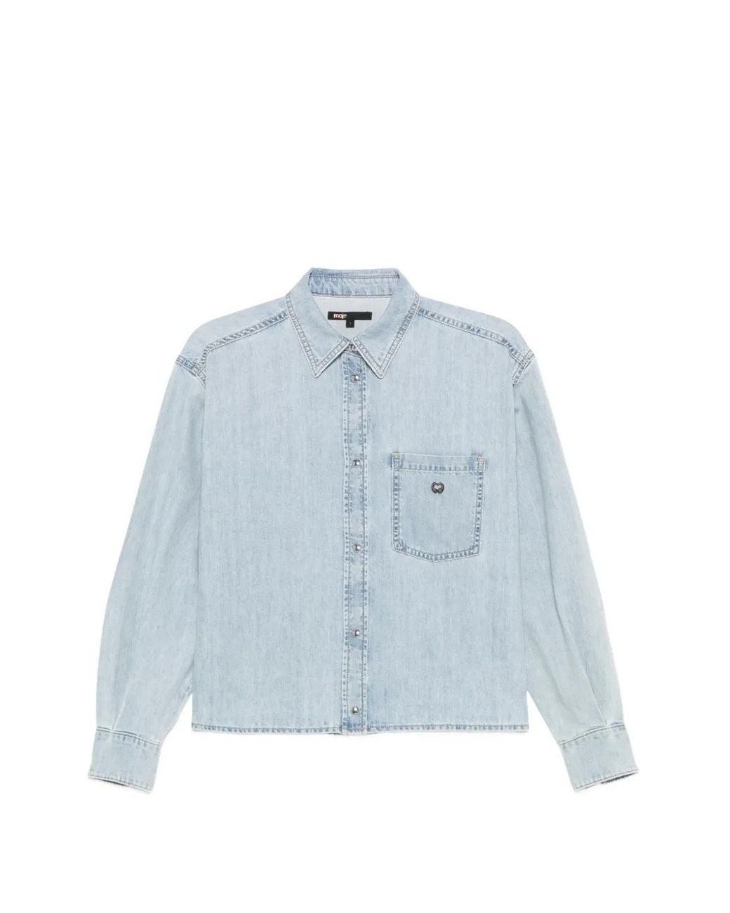 Maje Denim Overhemd in het Blue
