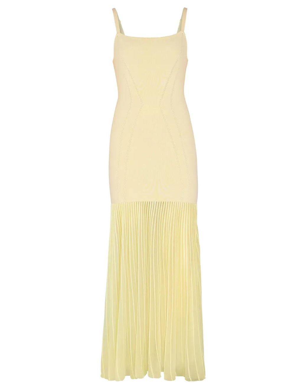 Nicholas Yellow Lyra Midi Dress