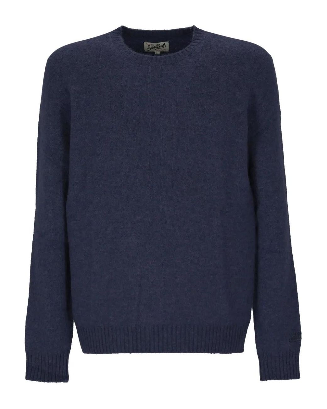 Mc2 Saint Barth Blue Classic Crew Neck Sweater for men