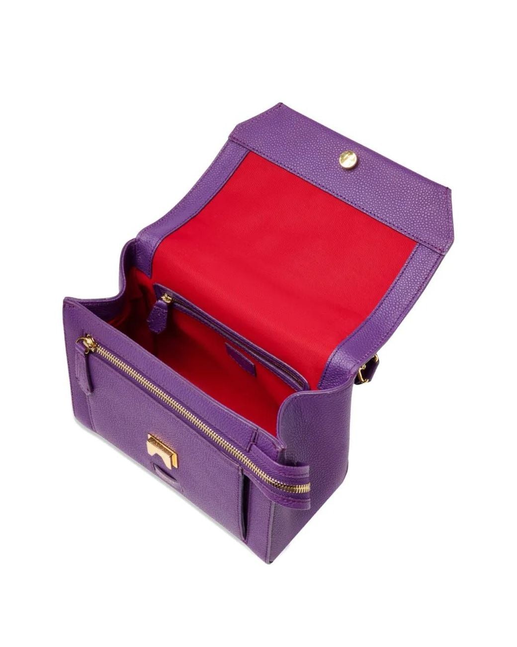Lancel Purple Ninon Shoulder Bag